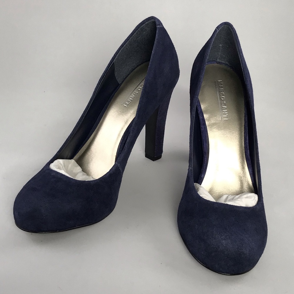 Marco Santi Blue Suede Pump Size 9